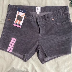 NWT Gap Black Corduroy Shorts size 6